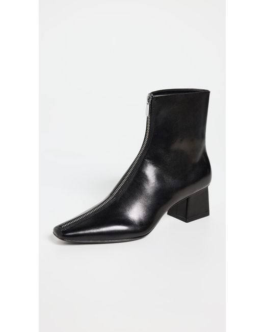 Jonathan Simkhai Black Ryder Leather Zip Front Boots