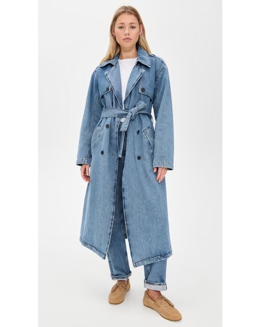 Ba&sh Blue Tresca Trench