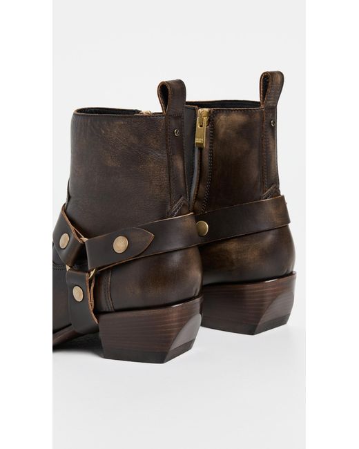 Golden Goose Deluxe Brand Black Debbie Distressed Leather Boots