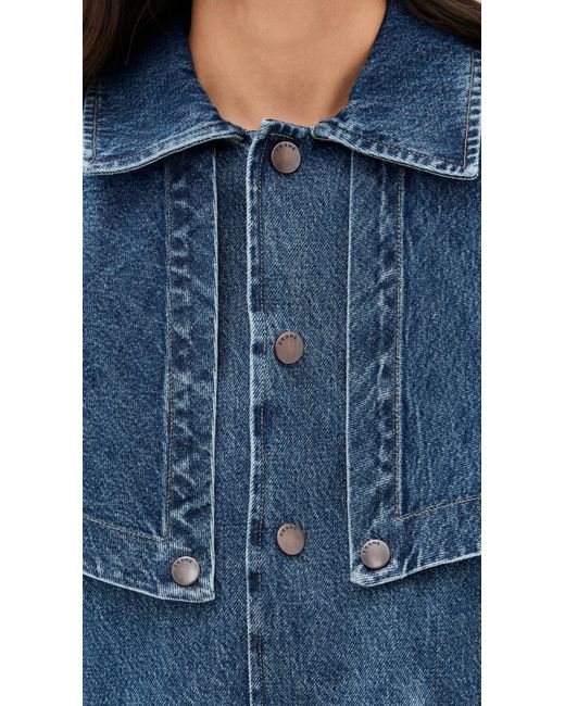 FRAME Blue The Cape Jacket