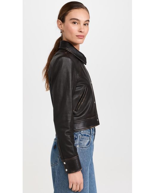 IRO Black Demet Leather Jacket