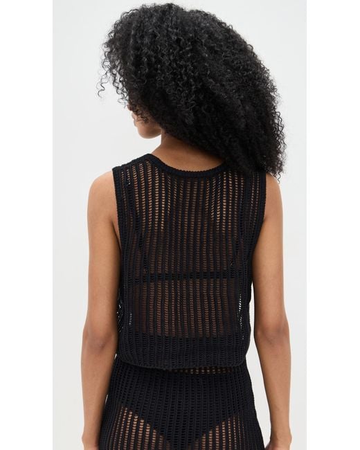LSPACE Black Sander Top