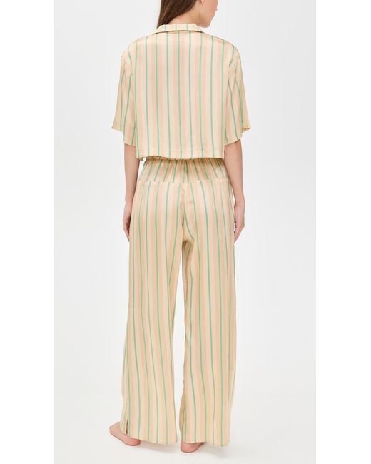 Lunya Natural Washable Silk High Rise Pants Set