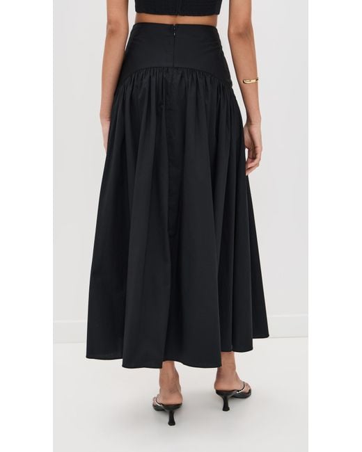 Staud Black Procida Skirt