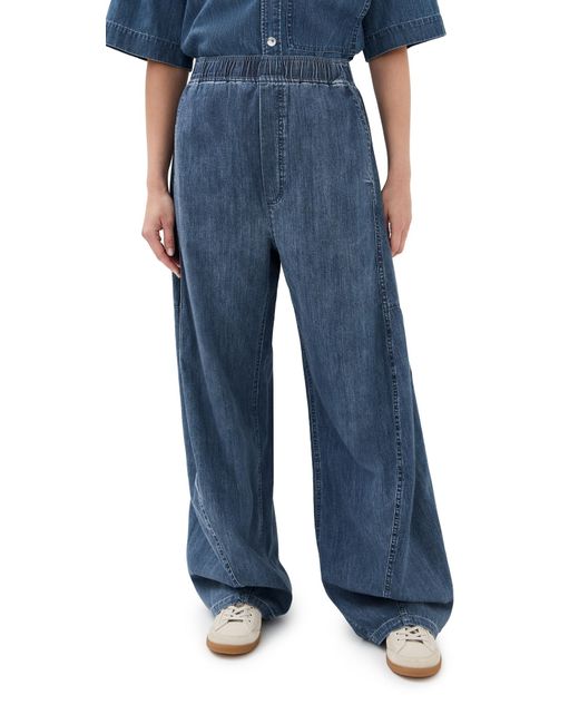 Tibi Blue Summer Denim Winslow Pants