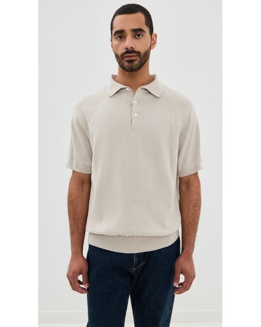 KNICKERBOCKER Black Madison Cotton Polo for men