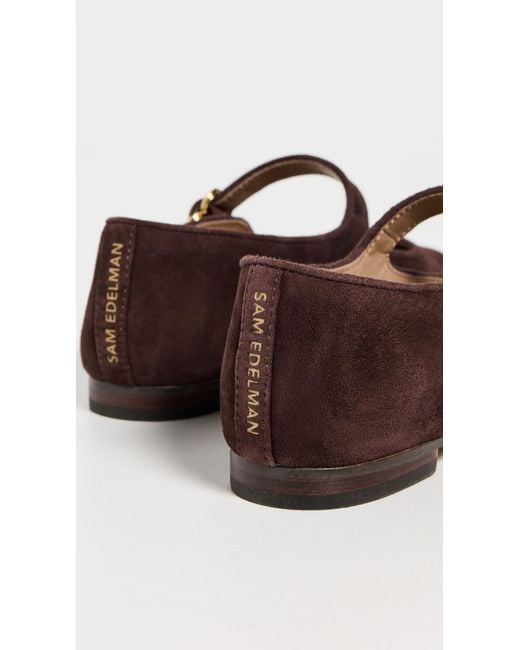 Sam Edelman Brown Michaela Suede Flats