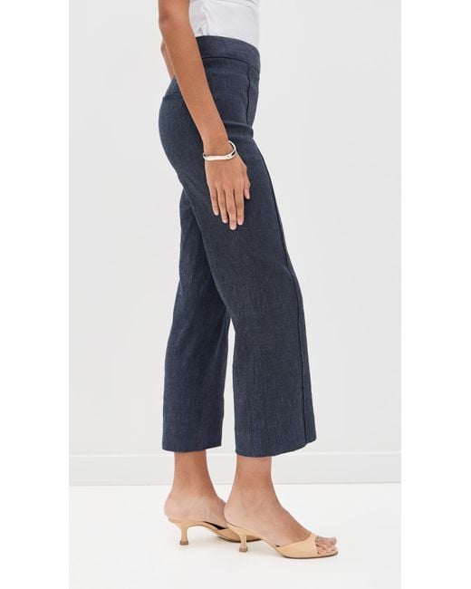 Staud Blue Knack Linen Pants