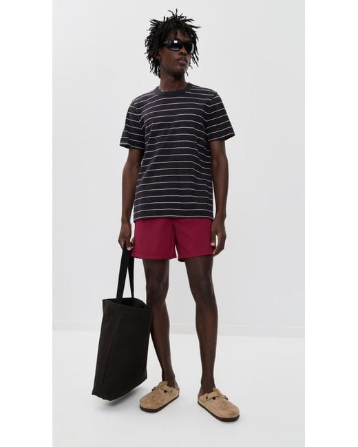 Bather Red Solid Swim Trunks 5 for men