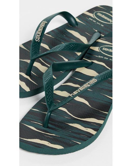 Havaianas Black Top Camo Flip Flops for men