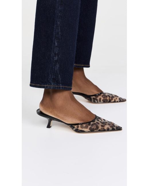 Reformation Black Wilda Kitten Mules