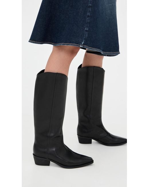 Black Suede Studio Black Lane Boots