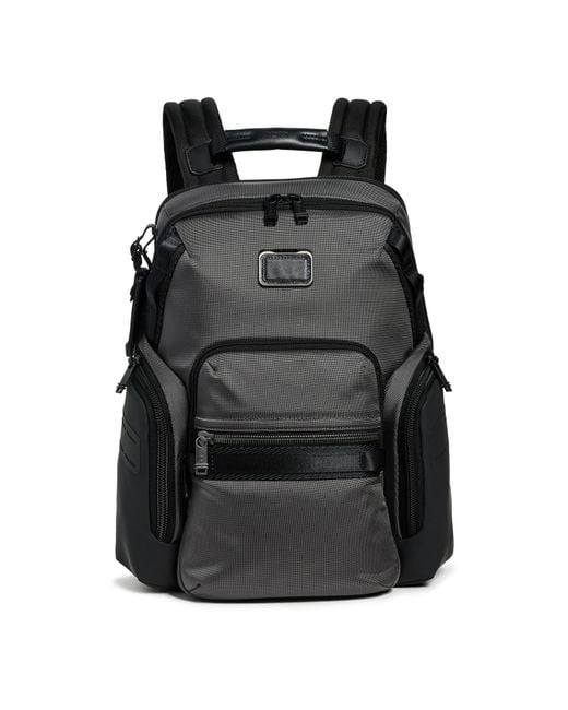 Tumi Black Navigation Backpack for men