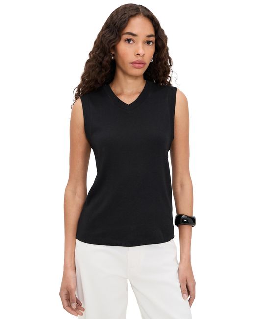 Vince Black High V Shell Tank