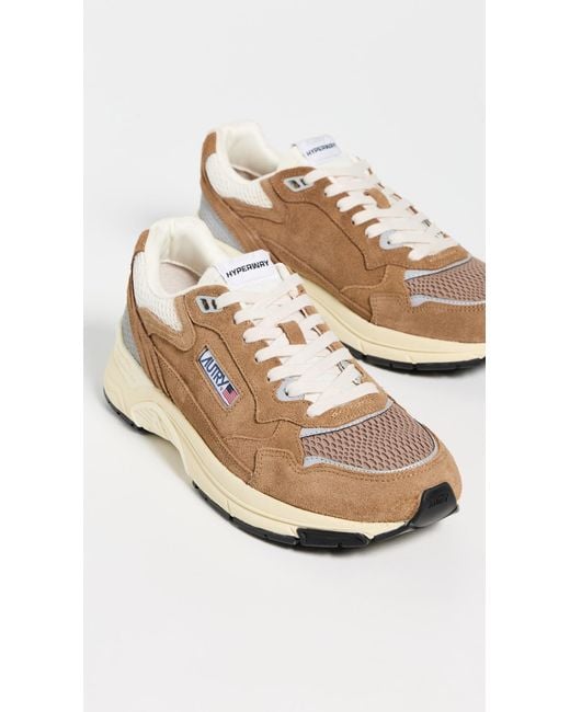 Autry White Hyperway Low Sneakers for men