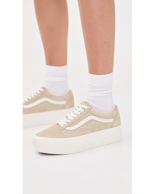 Vans White Old Skool Stackform Sneakers