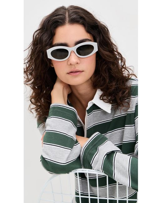 Tory Burch Metallic Oval Sunglasses