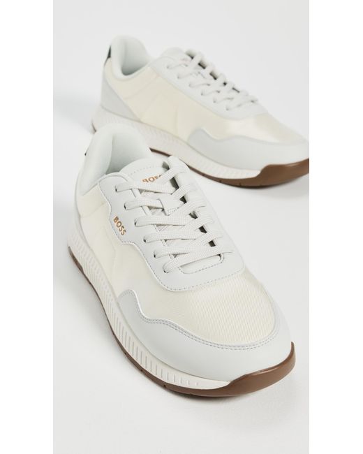 Boss White Titanium Sneakers for men
