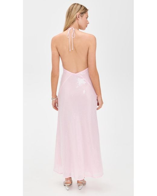 asymmetrical ruffle halter dress Arrabel Tiered Ruffle Asymmetric Midi Dress White main image 0