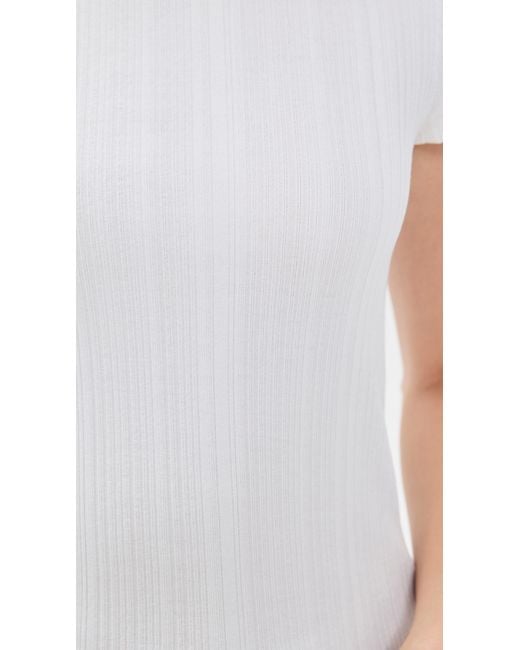 Re/done White Varigated 60S Slim Tee