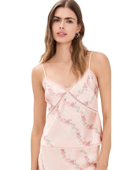 LoveShackFancy Pink Levall Top