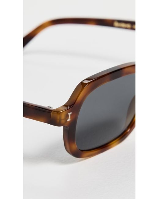 Illesteva Black Berlin Sunglasses