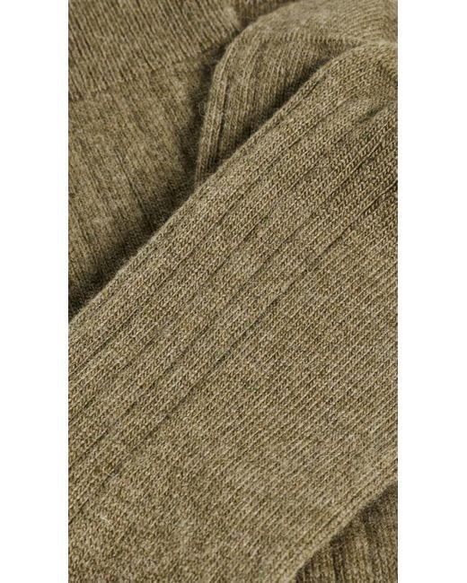 NN07 Multicolor Wool Cashmere Ribbed Socks for men