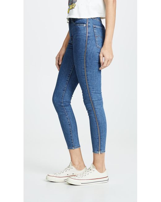 Levi's Mile High Ankle Zip Jeans in Blue | Lyst Canada