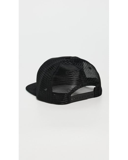Rhude Black Thousand Palms Trucker Hat for men
