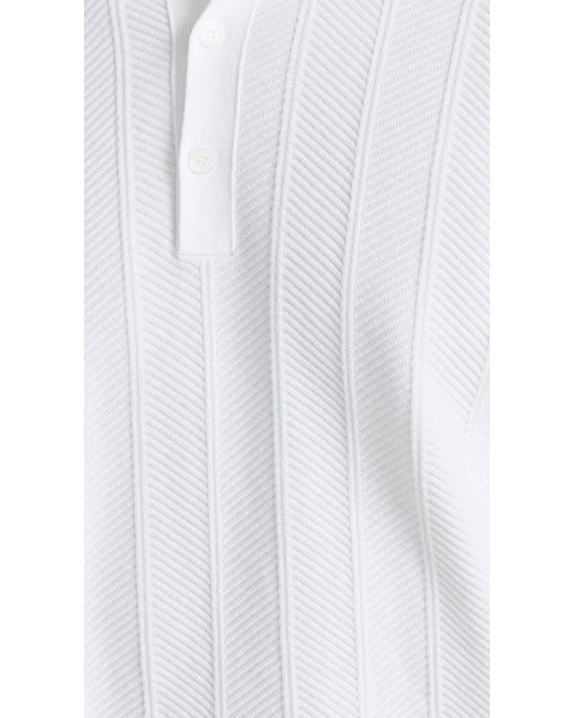 Missoni White Short Sleeve Polo for men
