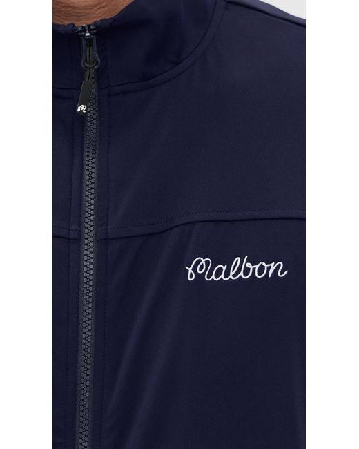 Malbon Golf Blue Peninsula Jacket for men