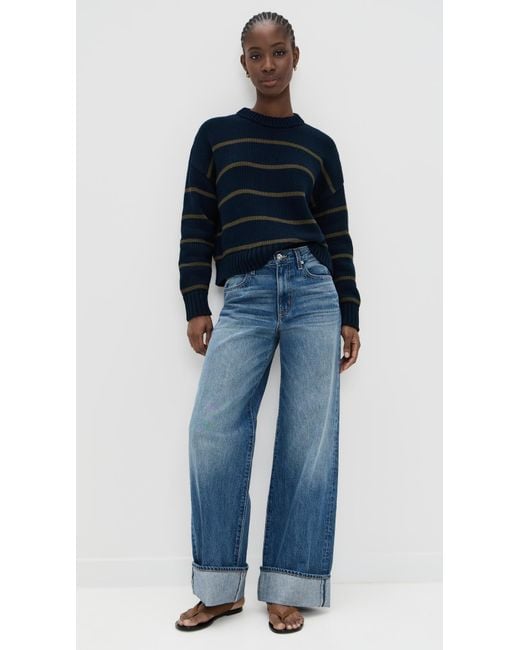 Jenni Kayne Blue Chloe Crewneck Sweater