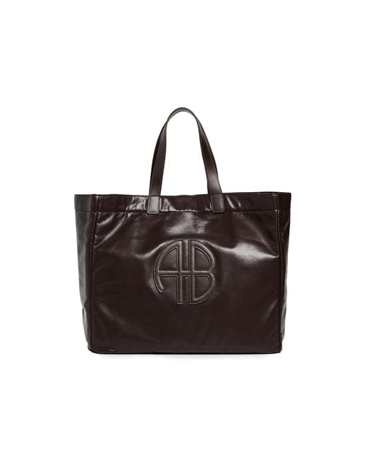 Anine Bing Black Large Rio Tote