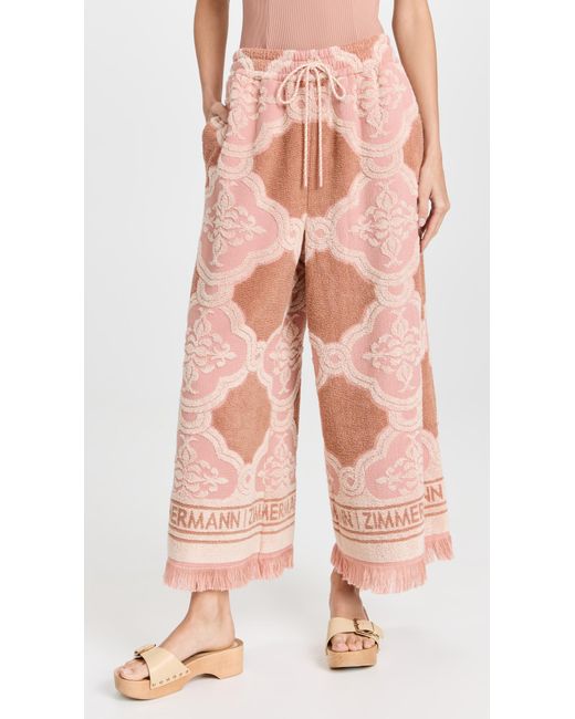 Zimmermann Cotton Jeannie Terry Towel Pants Lyst UK