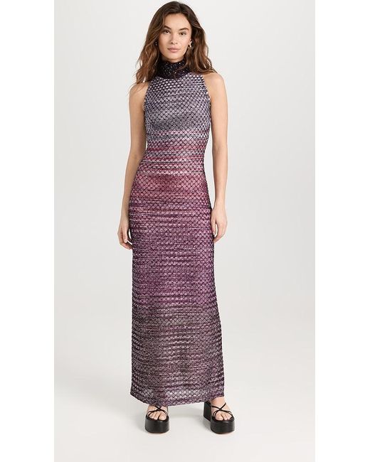 Missoni purple sale dress