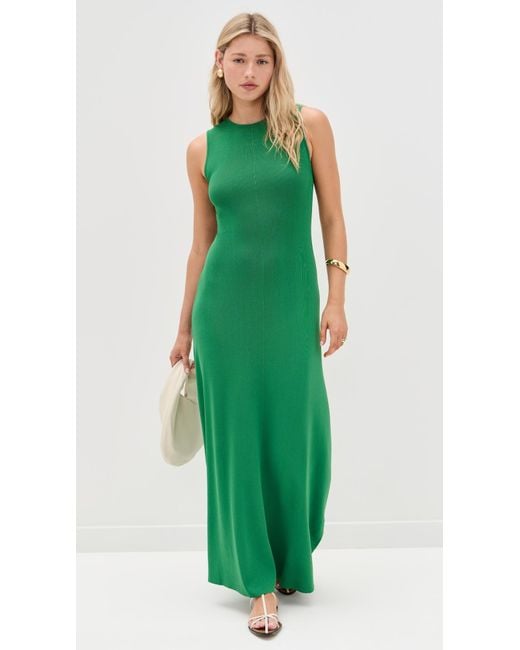 Solid & Striped Green The Lucerne Dress