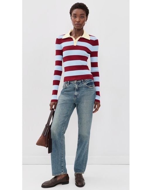 Solid & Striped Red The Debra Top