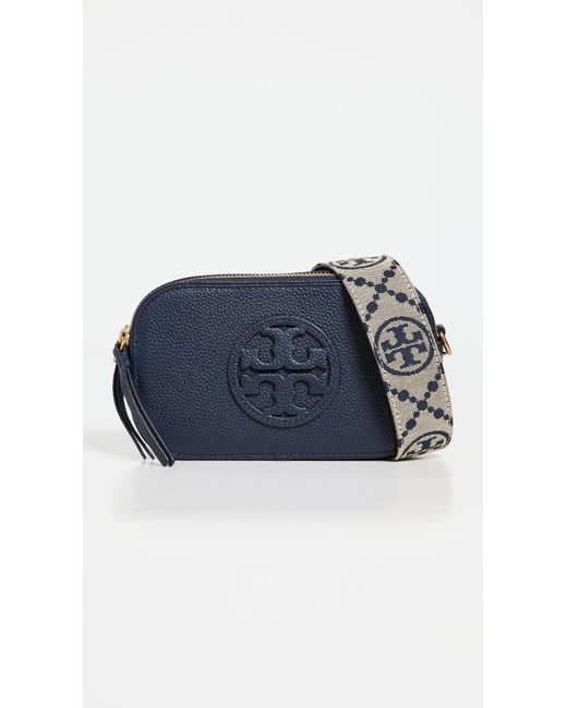 Tory Burch Blue Mini Miller Crossbody Bag