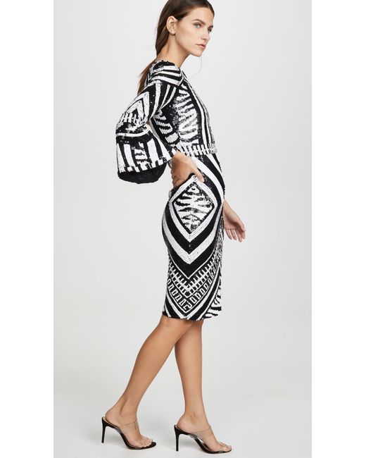 alice and olivia jae sequin gown