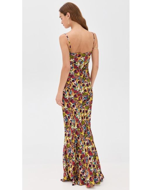 Saloni Multicolor Renee Long Dress