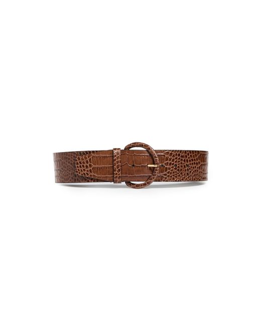 Andersons Brown Over Waist Mock Croc Leather Belt