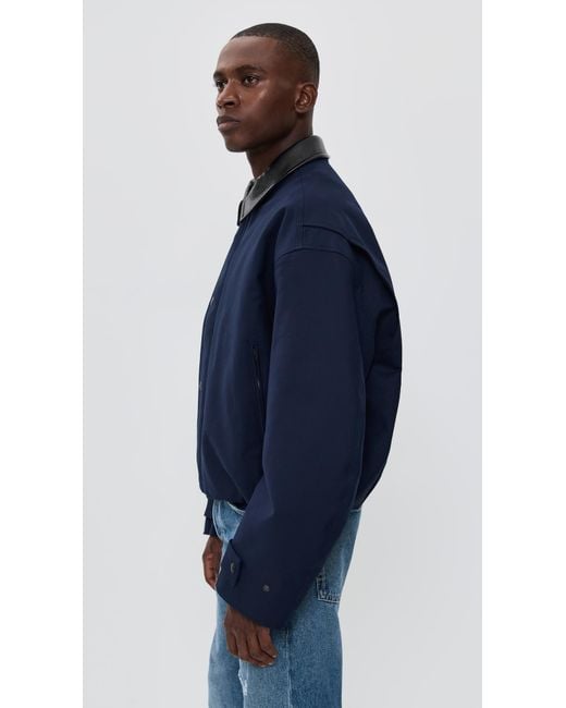 Acne Blue Opado Double Cotton Jacket for men