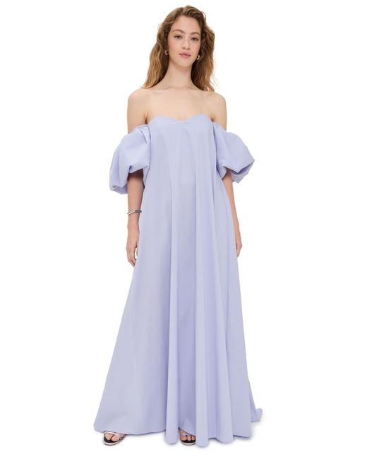 Caroline Constas Purple Palmer Gown