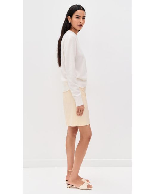 White + Warren Multicolor Cashmere Crew Pullover