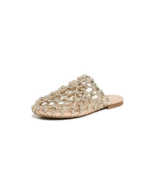 Odissi White Nour Knot Mules