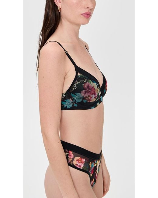 Hanky Panky Black Mesh High Apex T-Shirt Bra