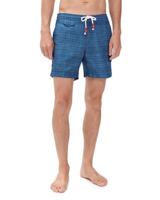 Orlebar Brown Blue Standard Riptide 6 Trunks for men