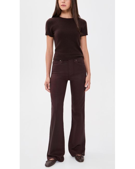 PAIGE Multicolor Coated Sofia Flared Jeans