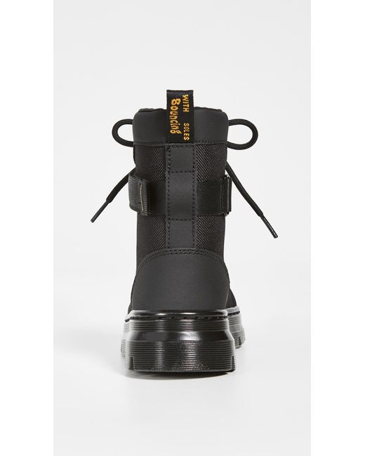 dr martens combs tech tie boots in black