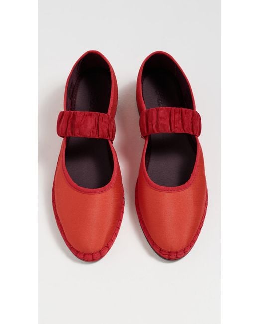 Flabelus Red Mafalda Ruffle Flats